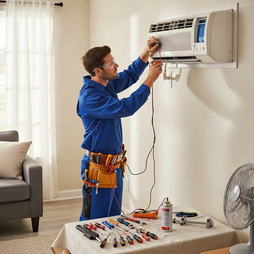 Kazan Eminçelik Eminçelik klima gaz dolumu ve bakım – Enerji verimliliği artırıldı. - Teknik servis örneği
